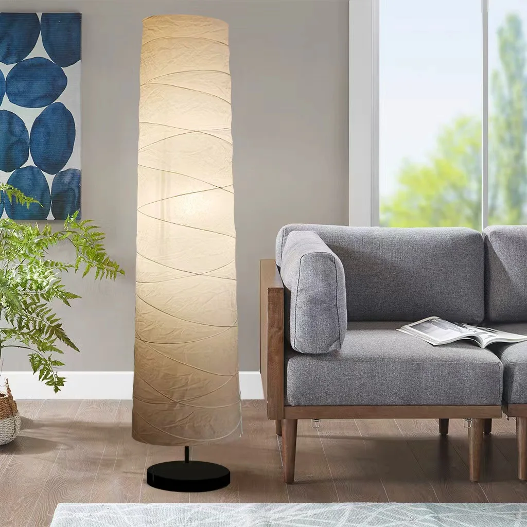 1Pcs Rice Paper Floor Lamp Shade Rice Paper Lamp Protector Cover For Living Room Bedroom Offices Libraries Study Rooms