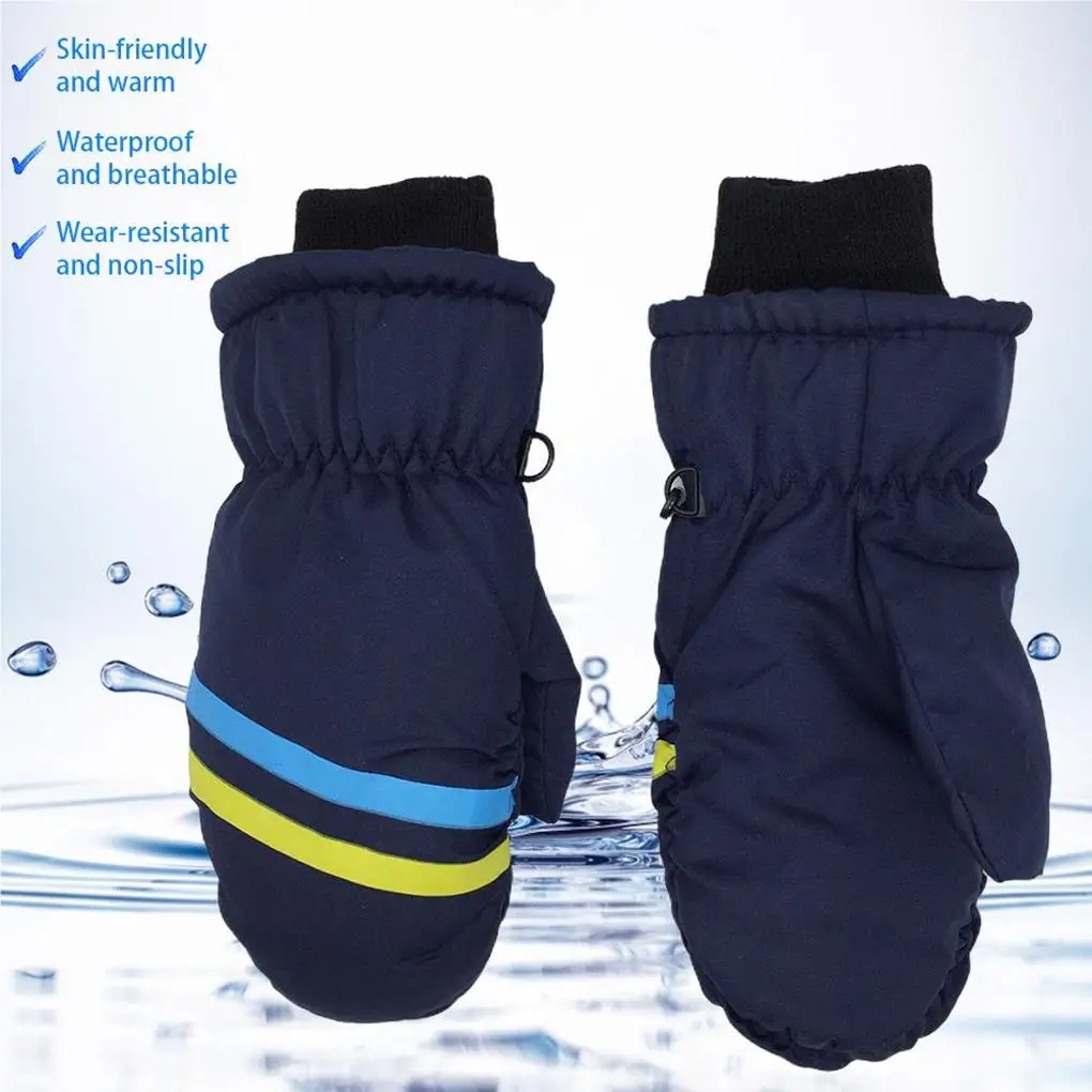 

2Pcs Children Ski Mittens Winter Warm-Keeping Gloves Hand Warmers Hiking