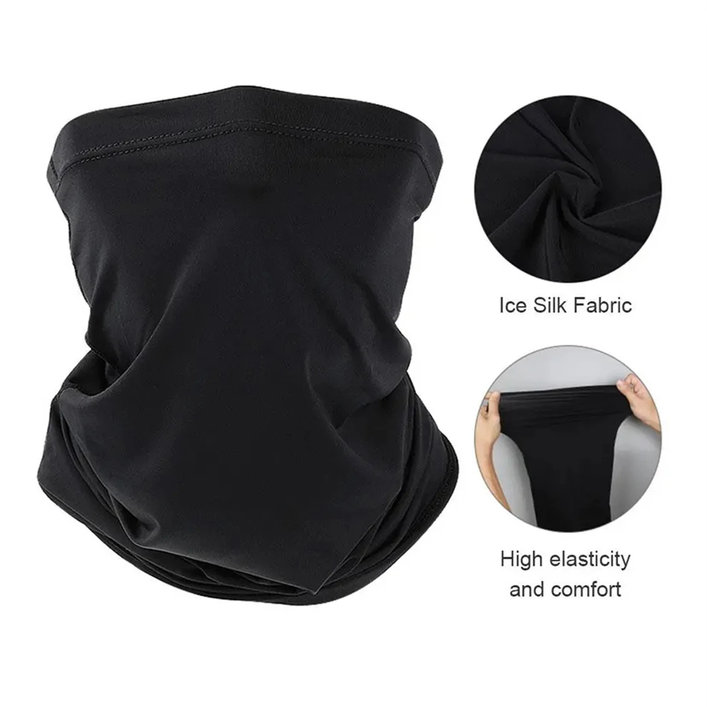 UV Protection Scarf Ice Silk Face Cover mask Neck Tube Quick-drying Outdoor Fishing Cycling Magic Motorcycle Breathable Bandana