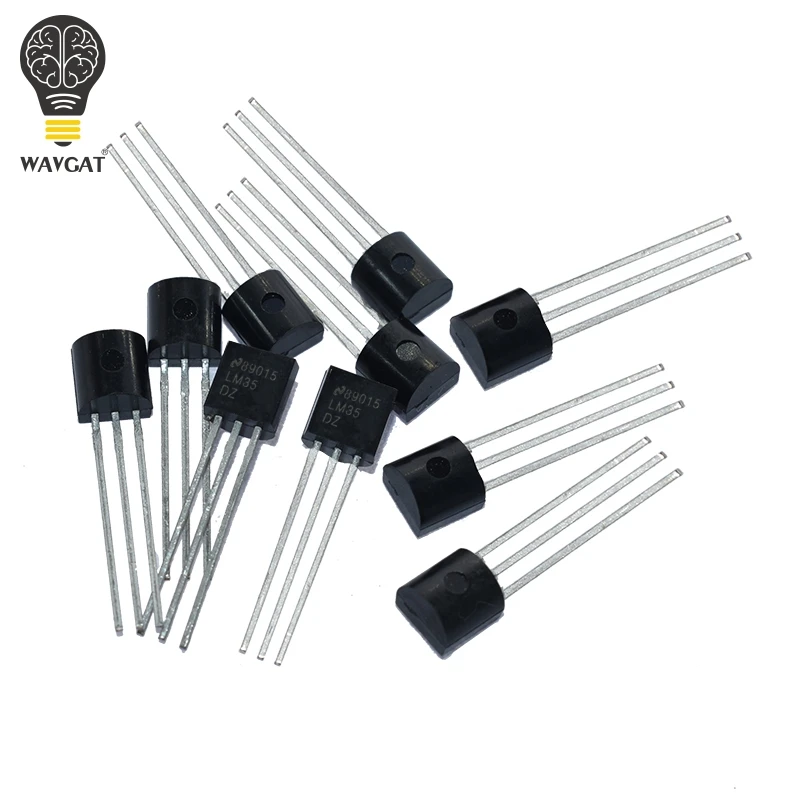 10PCS LM35DZ TO92 LM35 TO-92 LM35D Precision Centigrade Temperature Sensors