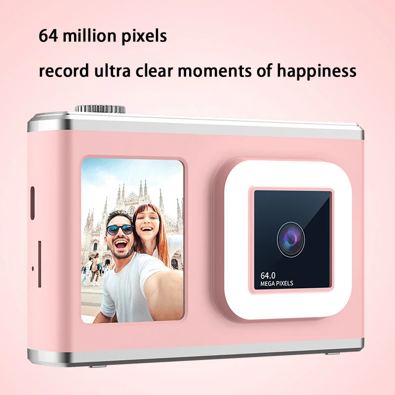 Xiaomi 64MP Digital Camera With Zoom & Auto Focus HD Dual Lens CCD Card Camera Smart Fill Light Beauty Perfect For All Ages