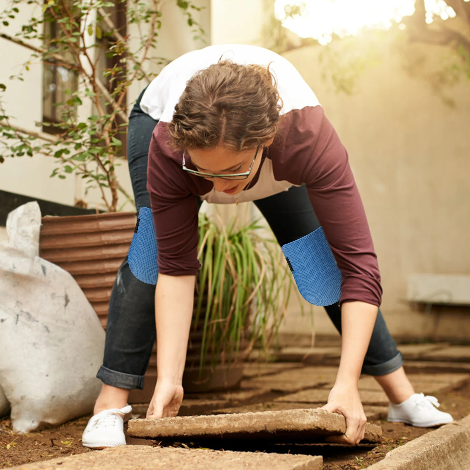 

Anti-slip Knee Pads Construction for Tile Work Men Heavy Duty Kneeling Knees Contractor