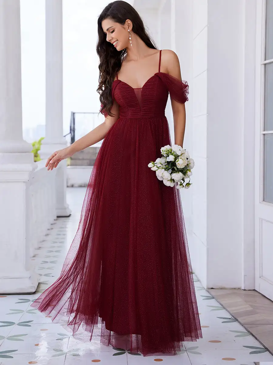 baziiingaaa-party-dress-elegant-spaghetti-straps-sweetheart-neckline-pleated-tulle-bridesmaid-dresses-with-padded-enough-evening