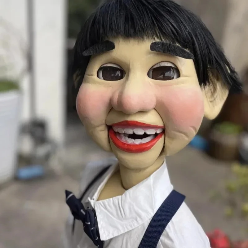 

Upper lip movable quirky silly puppet man ventriloquism performance props puppet toy