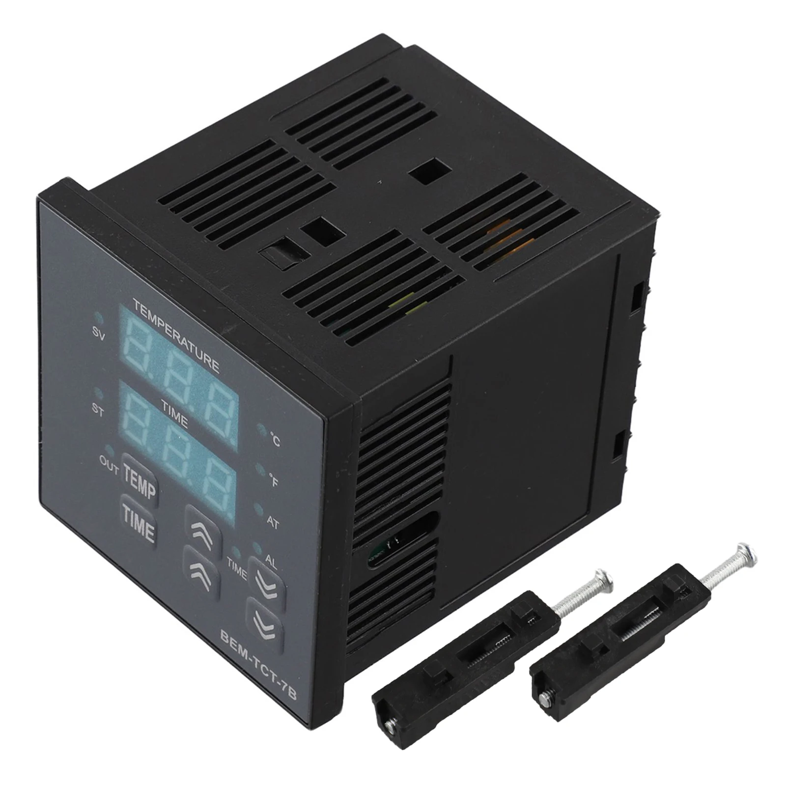 Industrial Durability Temperature Controller Accurate Operation Built-In Buzzer Customizable Settings Buzzer Black