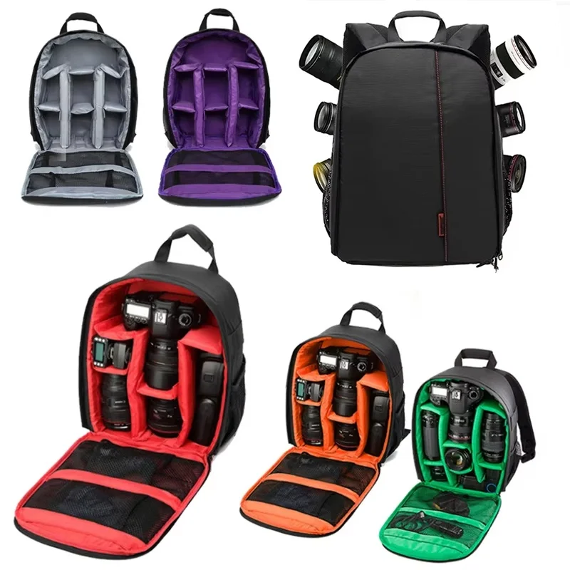 Outdoor Camera Backpack Video Digital Shoulder Camera Bag Waterproof Photo Knapsack DSLR Backpack For Canon Nikon Sony Olympus