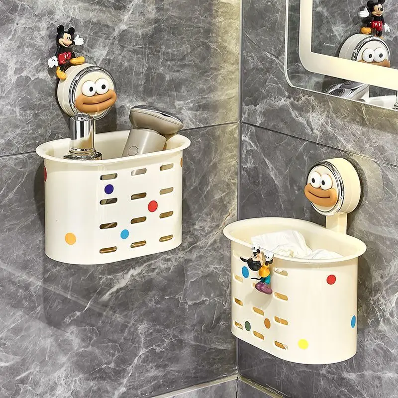 personnalisé. [Rangement de catégorie] déchets de salle de bain serviette de visage ventouse boîte de rangement lavabo mural divers cosmétiques Orga