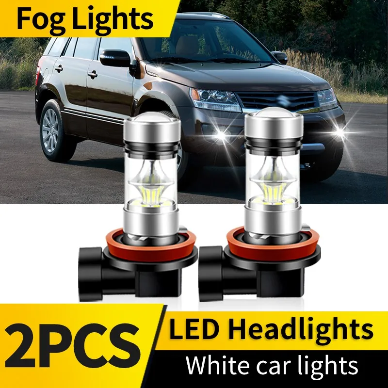 

2 шт. H8 H11 светодиодные передние противотуманные фары для Suzuki Grand Vitara 2006-2013 белые H9 H16 (JP) автомобильные лампы для бега светодиодные передние фары