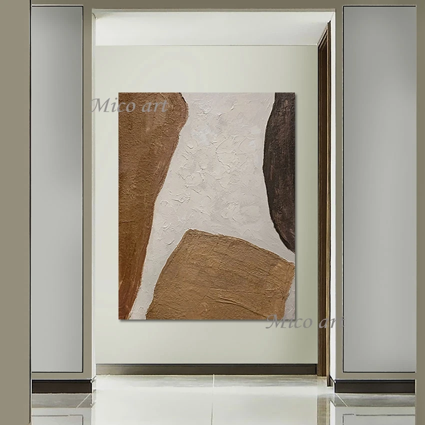 

Abstract Artwork Designer Linen Canvas Art Wall Picture For Restaurant Frameless Handmade Paintings Canvas Acrylic Decoration