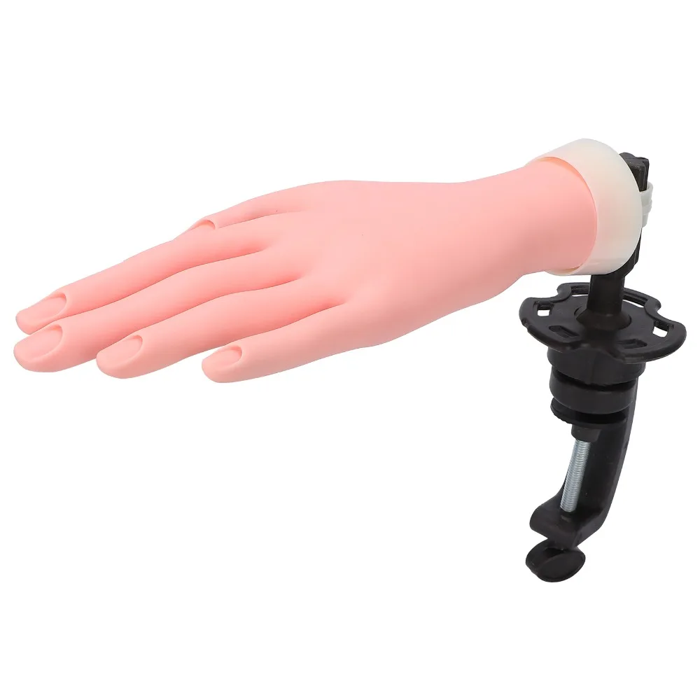 

Bendable Nail Practice Hand Flexible Art Practice Model Mannequin Hand Manicure Model Hand Daily Manicure Exercise