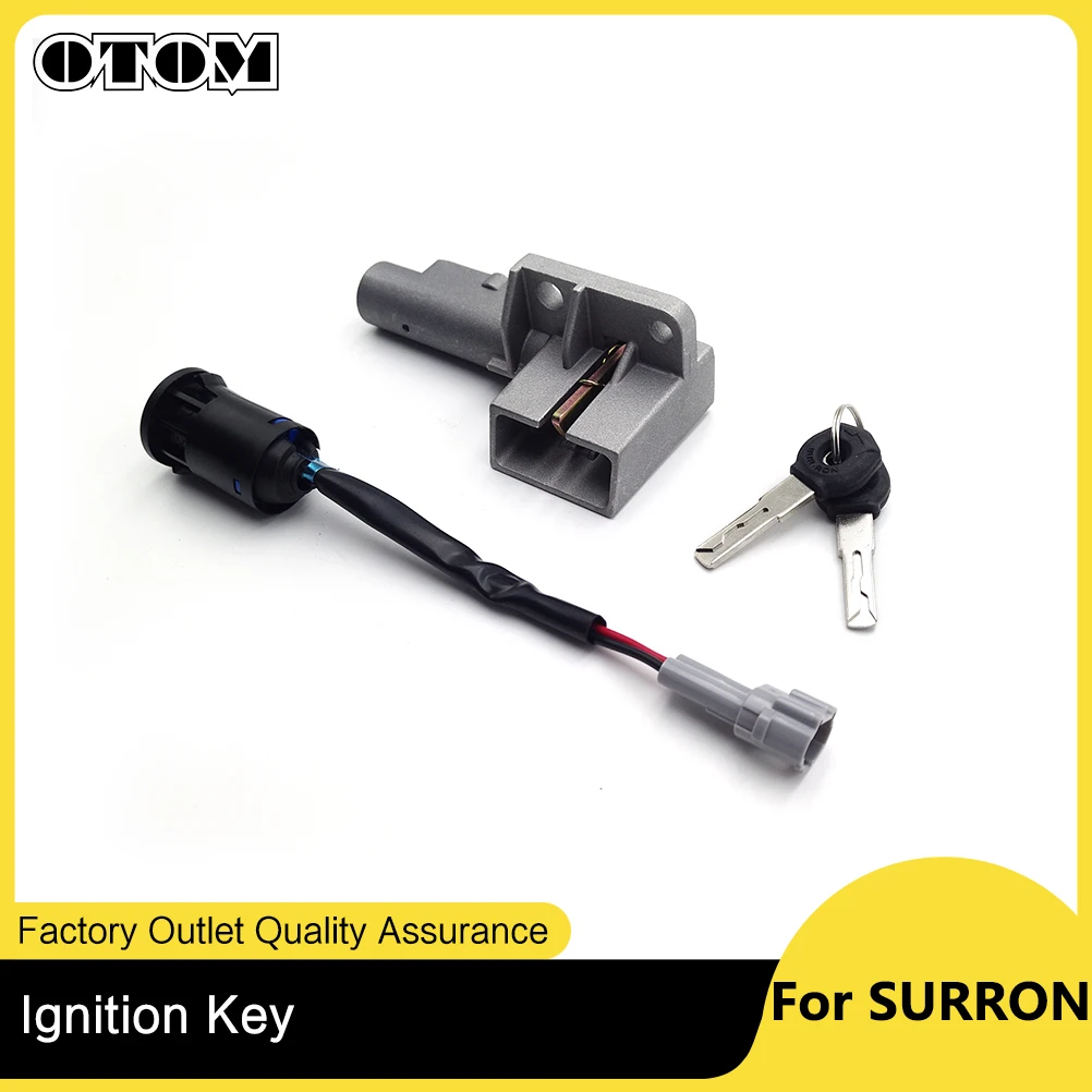 OTOM Motorcycle Ignition Switch Barrel Lock With 2 Keys Set For SURRON Light Bee X S Electric Off Road Motorbike ATV Dirt Bike