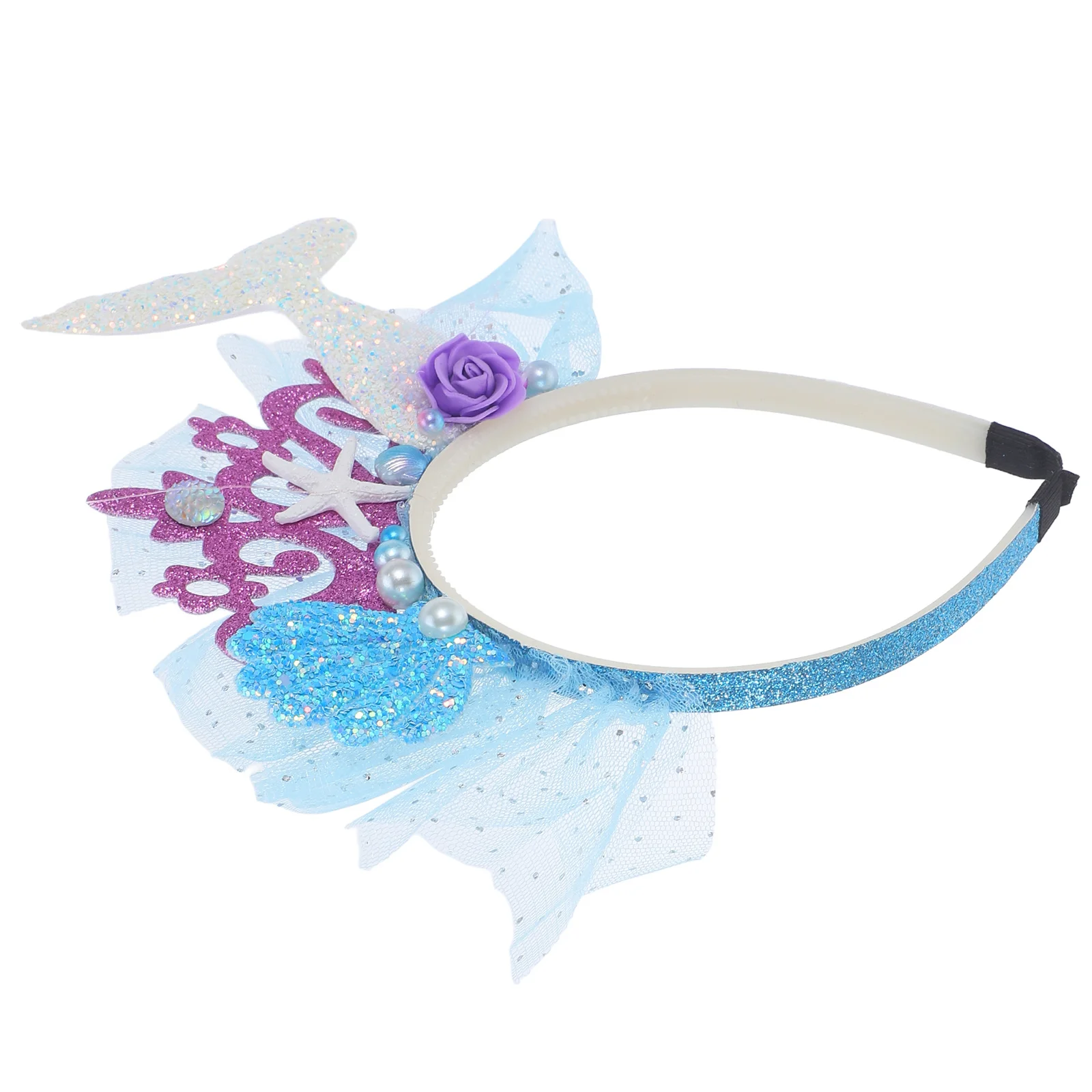 

Hairband Mermaid Headpiece for Soft Comfortable Party Hair Accessory Beach Theme Decoration Girl Gift