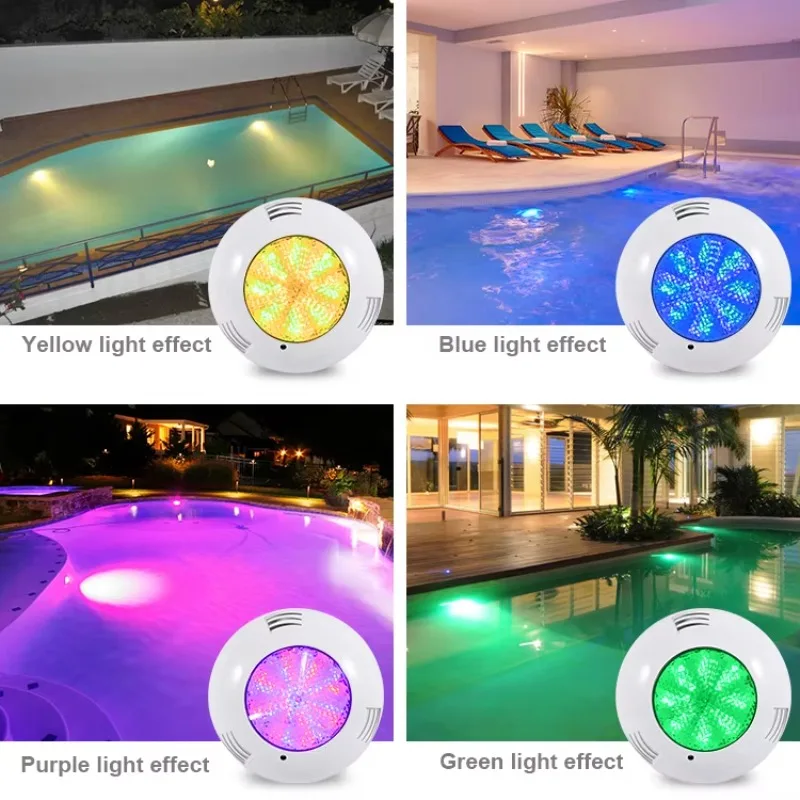 Lampu Kolam Renang LED RGB Bawah Air 12V AC IP68 Tahan Air 25W dengan Remote Control
