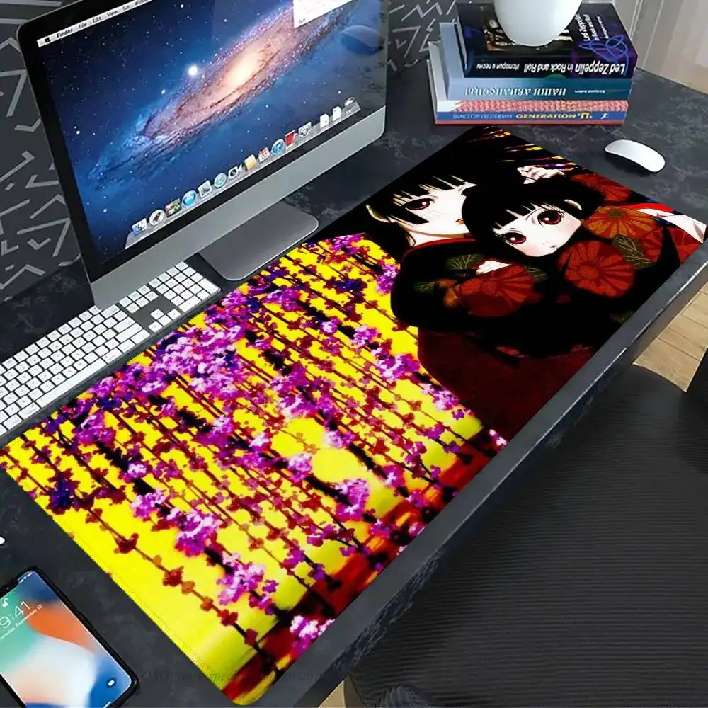 Animated Hell Girl Mousepad Non-slip Suitable For Office Computers Laptops E-sports Game Desk Mats XXL Keyboard