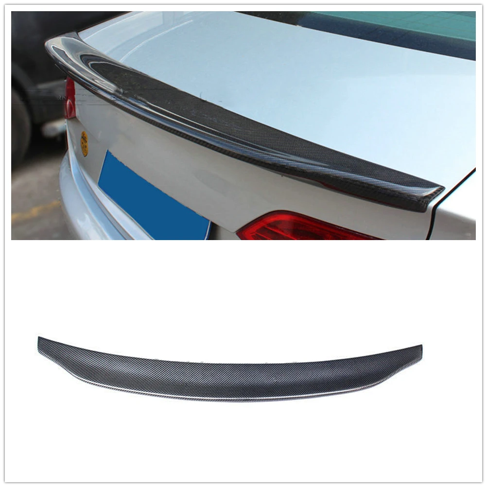 

For Audi A4 B8 2009-2012 Caractere Style Rear Trunk Spoiler Wing Car Tailgate Lid Upper Splitter Lip Decklid Flap