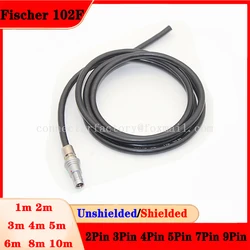 Compatible Fischer 102F 0F 2 3 4 5 7 9Pin Push-pull Self-locking Male Plug Connector Welding High Flexibility And Shielded Cable