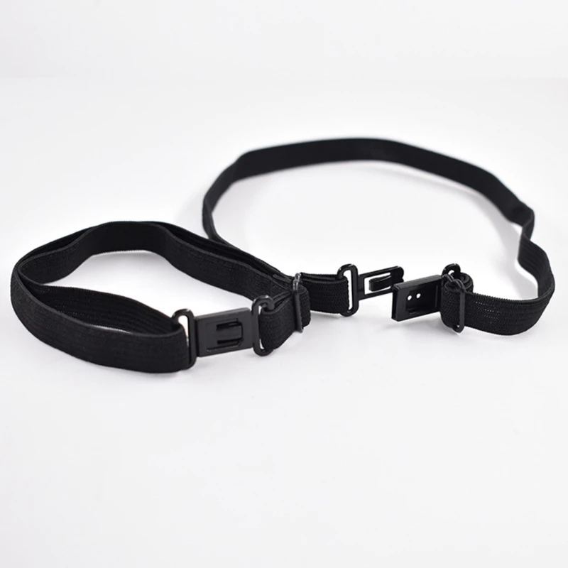 E15F 50Pcs Adjustable Elastic Bows Tie Strap For Men And Women Practical Polyester Elastic Band Comfortable Necktie