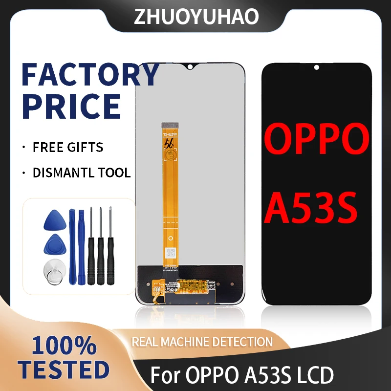 

6.52'' LCD Display For OPPO A53s LCD Replacement Display Touch Screen For OPPO A56/A55/A55s/A53s LCD Screen Digitizer Assembly