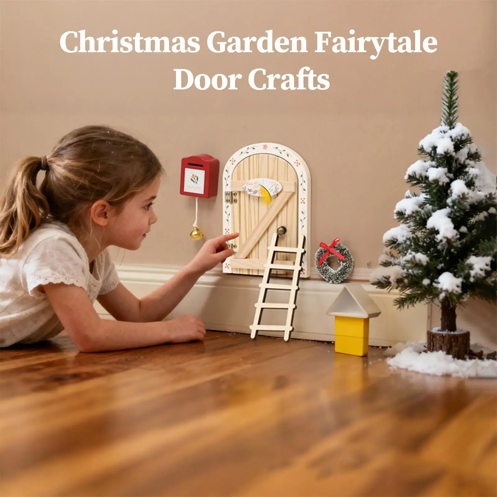 

Сказочная дверь для стены, Рождественский миниатюрный домашний декор, небольшой садовый орнамент, комплект кукольного дома для игровой комнаты, гостиной, классной комнаты, стола