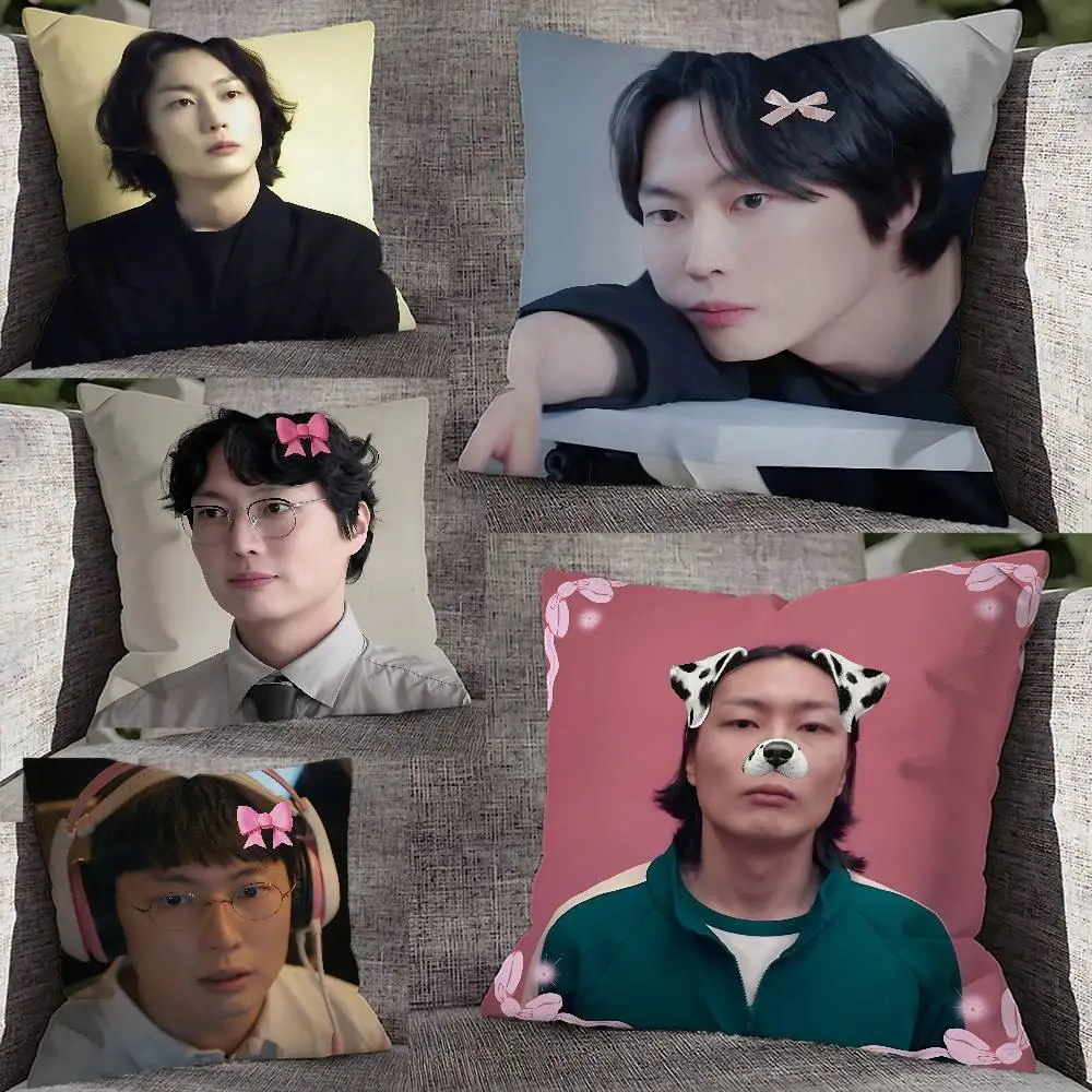

R-Roh J-Jae W-Won Pillow Case For Sofa Decor Home Car Office Living Room Printing Cushion Cover Decorations and Protector