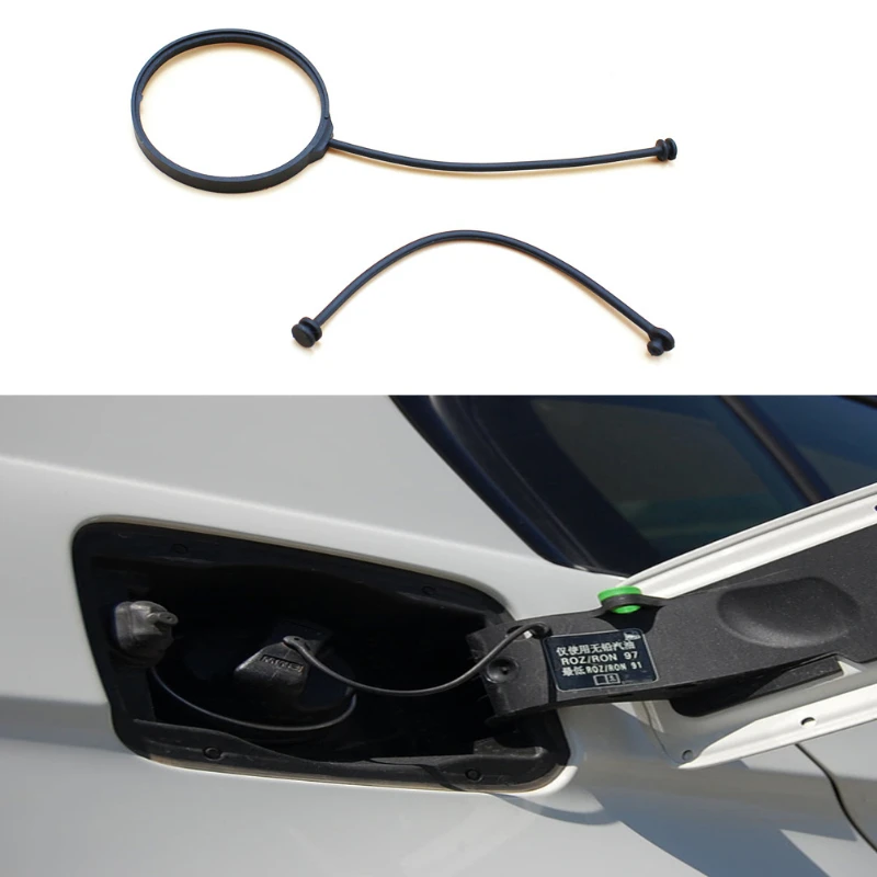 Suitable for Volkswagen Bora Audi Passat B5 fuel tank cover refueling lock cover rope anti-lost rope 180201556