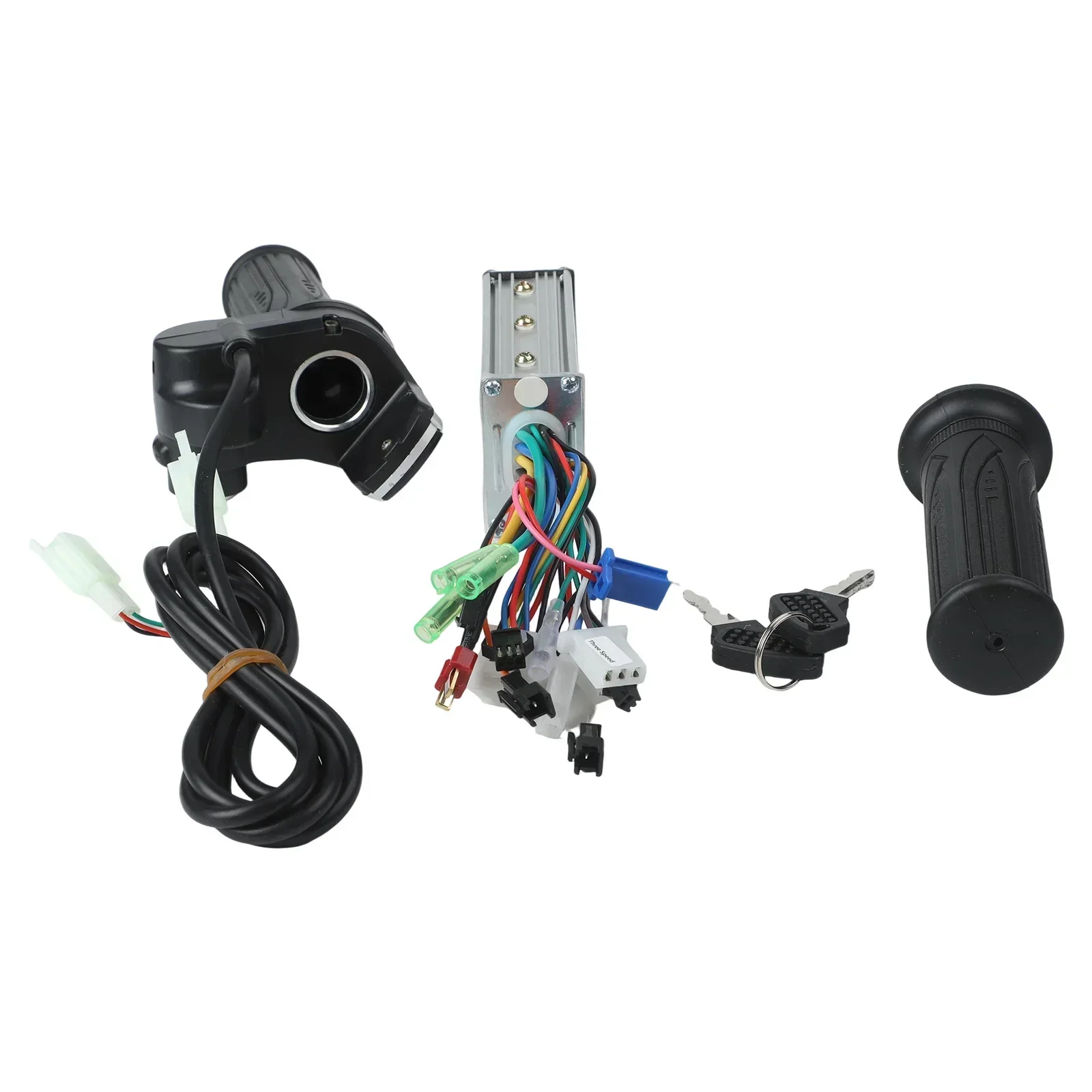 

Контроллер из алюминиевого сплава Комплект контроллера для электровелосипеда Конструкция с низким уровнем избавления Трехскоростное управление Корпус контроллера из алюминиевого сплава