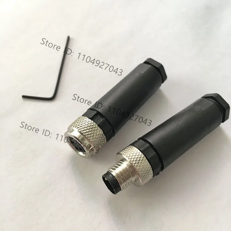 M8 connector Spot M8 cable 3-pin 4-pin pinhole male and female waterproof aviation plug Sensor straight
