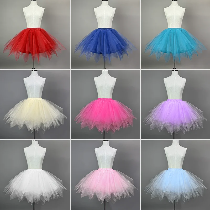 

Tulle Skirt Women's Tutu Skirt Princess Dress Girl Ballet Halloween ChristmasTutu Tulle Mini Short Ballet Bubble Dance Dress