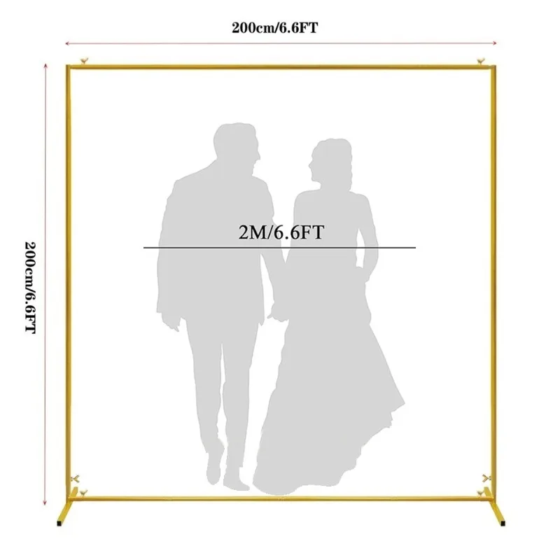 Metal square arch bracket, wedding ceremony frame, iron frame, wrought iron wedding special background decorative flower stand p