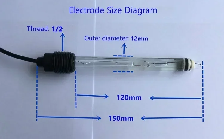 

Strong acid and strong alkali pH electrode/corrosion-resistant pH probe