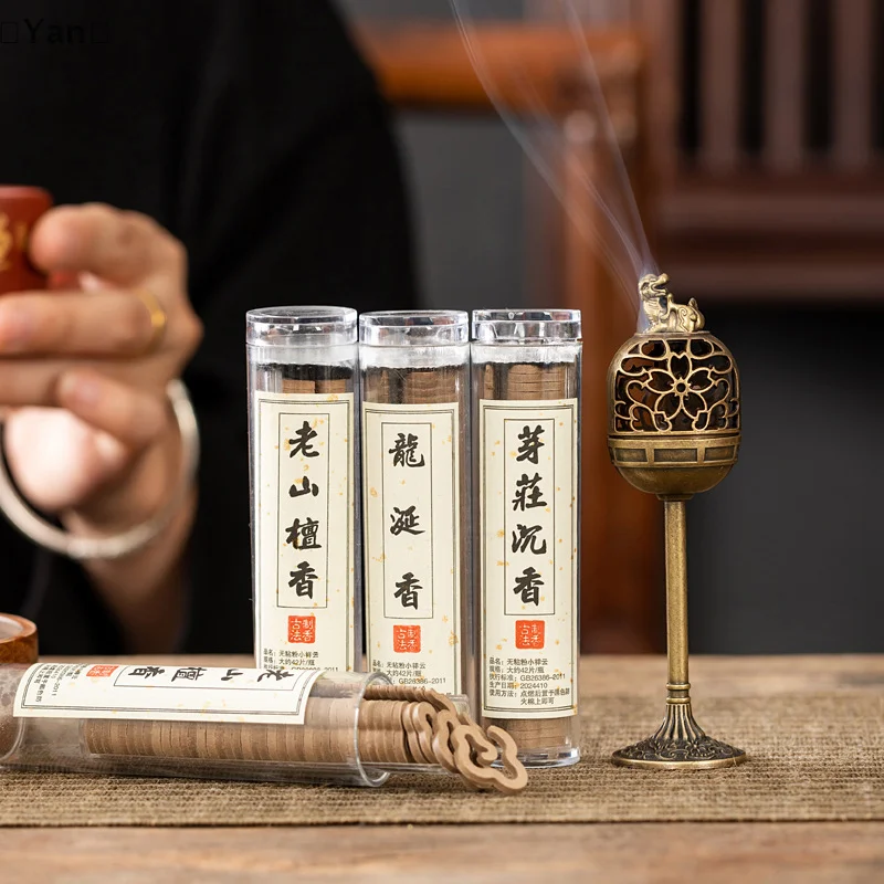 〔Yan〕Fulu Hollow Aromatherapy Burner Incense Road Small Incense Burner Indoor High-foot Stove Office Tea Room Decoration