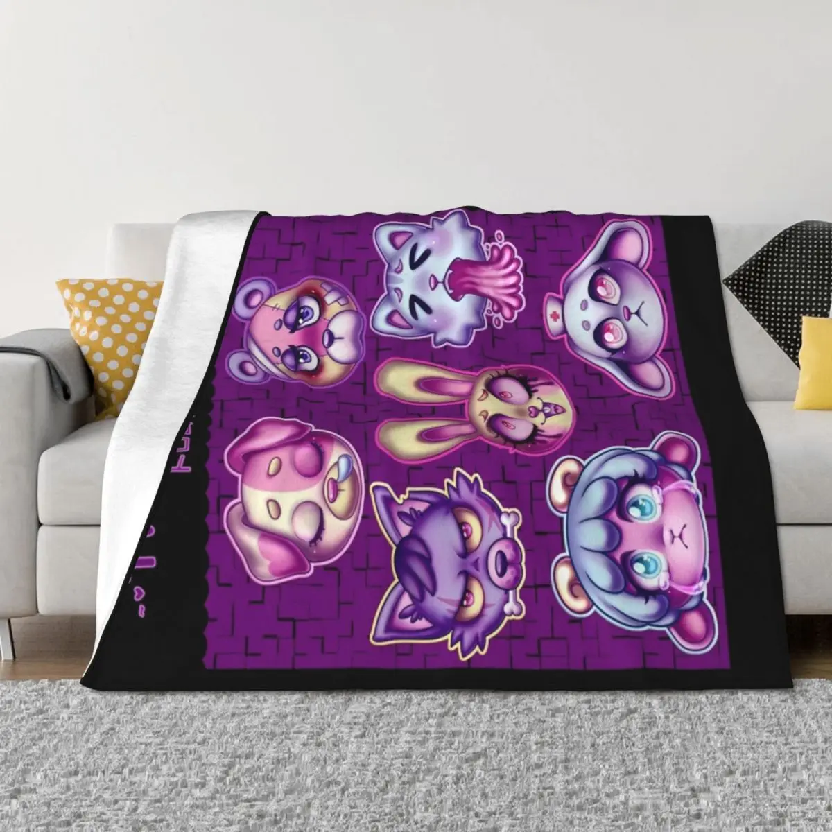 

TraumAnimals Throw Blanket Multi-Purpose Hairy For Sofa Thin Decorative Sofa Blankets