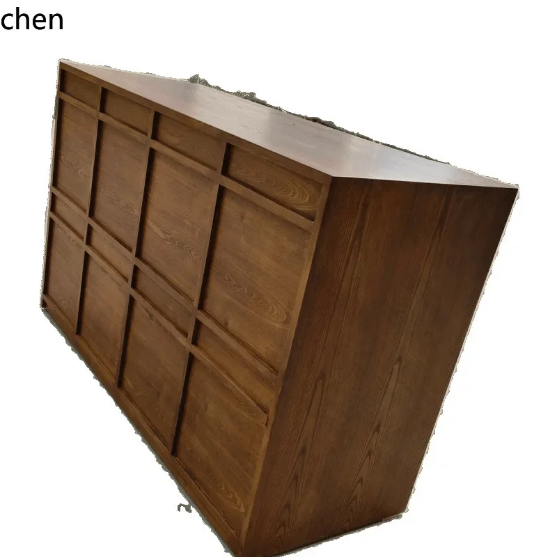 YFY Cashier Counter Retro Courtyard Front Desk Reception Desk Women's Clothing Store Cabinet Table