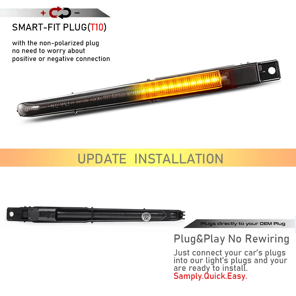 For BMW 5 Series F10 M5 FV91 FV92 FV93 Repeat Blinker LED Front Fender Side Marker Lights Parking Signal Lamp No Error