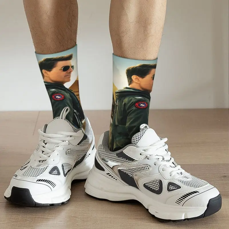 Hot Film Maverick Top Gun Dress Socks for Men Women Warm Funny novità Crew Socks