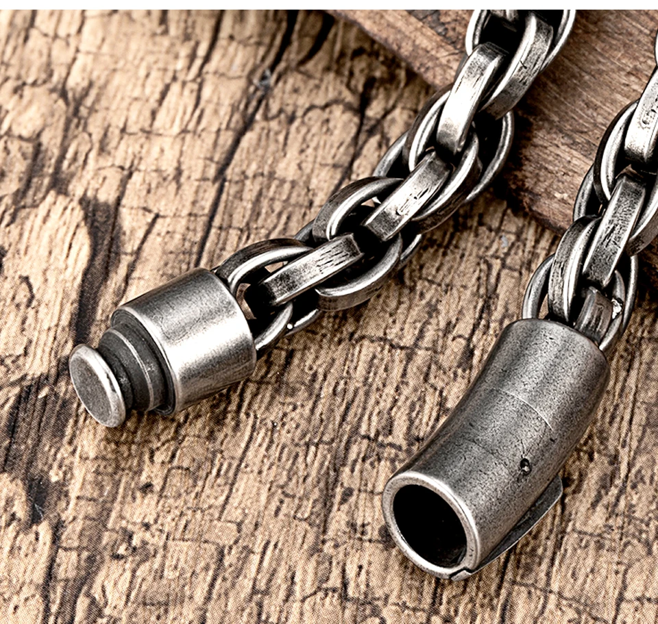 Heißer Edelstahl Trendy Armband männer Hand Twisted Fried Dough Twists Kette Männliche hand Zubehör Personalisierte Armreif Geschenke