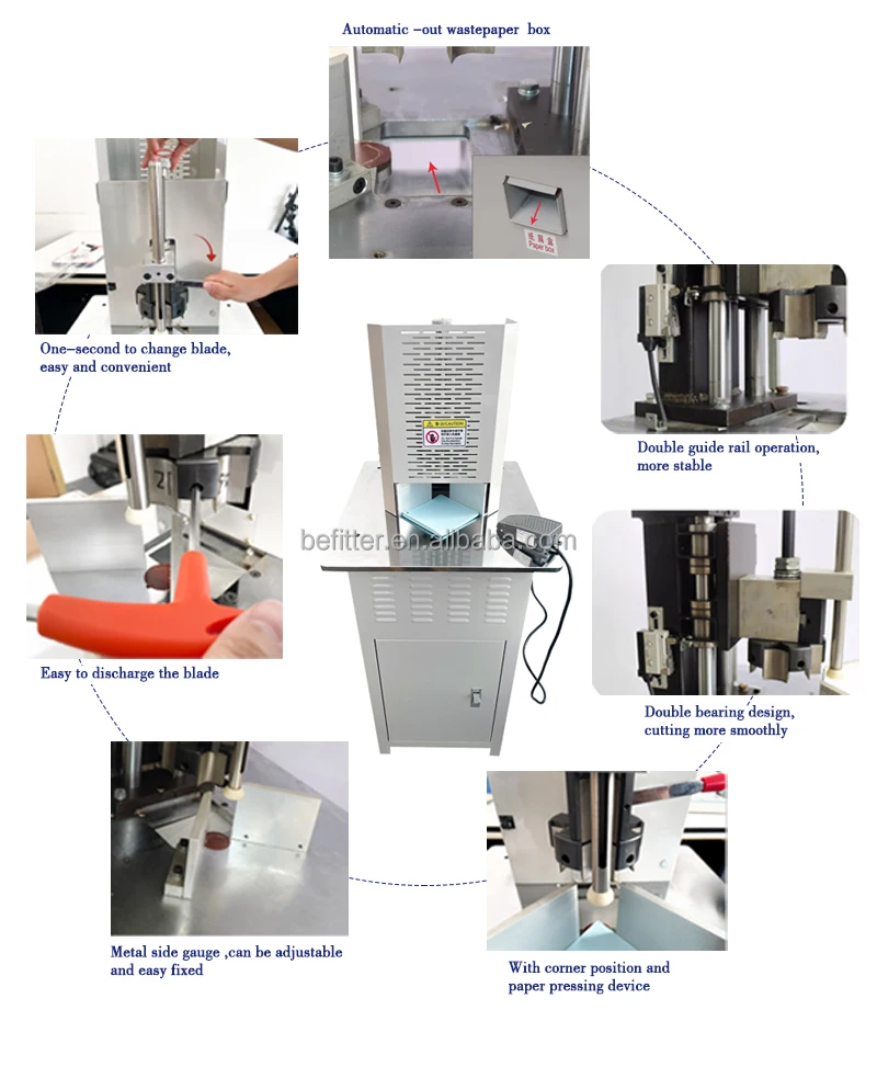 Round Corner Cutter Machine Paper Corner Cutting Machine Round CRE805