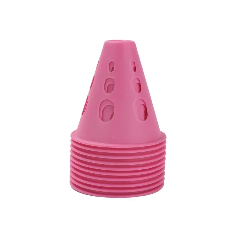 1/10pcs  Hollow Windproof Roller Skating Pile Skate Marking Training Road Cone Skating Post Soccer Football Rugby Sports