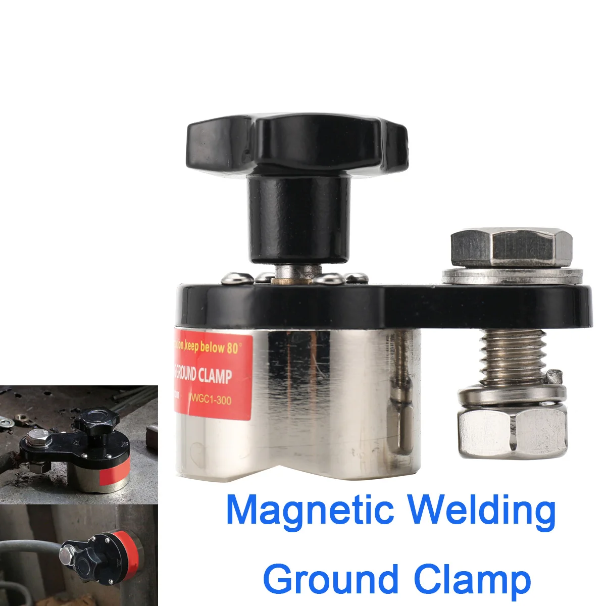 Magnetic Welding Ground Clamp 300A Grounding Magnet Connector Welding Machine Holder Connector Switch Soldering FixtureMWGC1-300