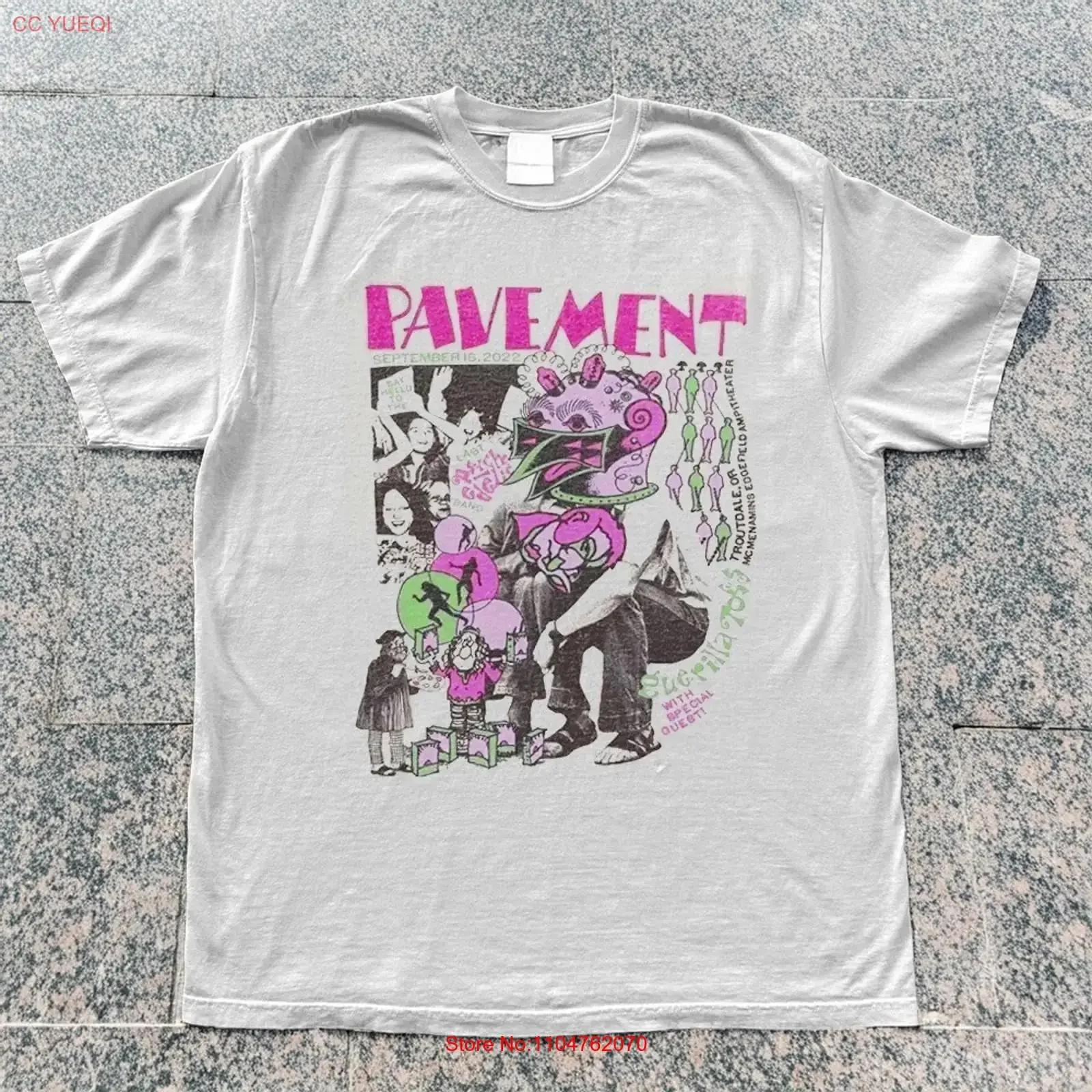 NEW Pavement Band Music Tour White Cotton T shirt Size S 5XL long or short sleeves vintage Washed homme Slightly Casual