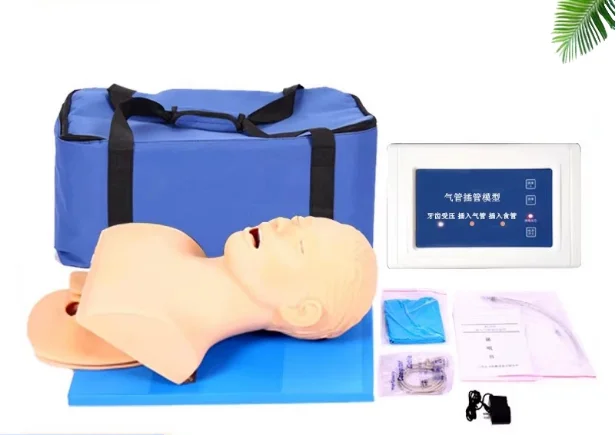 Electronic human tracheal intubation model J5S oral nasopharynx adult airway emergency medical nursing training human model