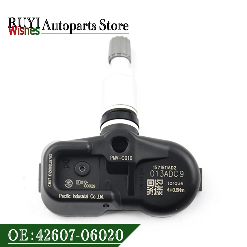 1PCS TPMS Tire Pressure Sensor PMV-C010 42607-06020 4260730060 4260752020 4260706060 For Toyota Camry Corolla Lexus Scion 315MHz