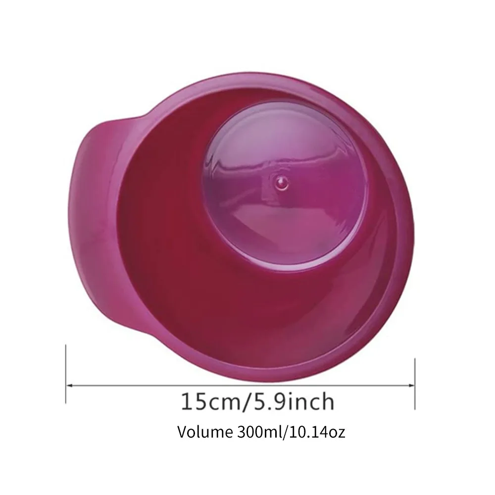 2pcs/set Plastic Hair Dye Brush Bowl Set Anti-Static Anti-slip Coloring Hair Dye Brush and Bowl Professional Durable