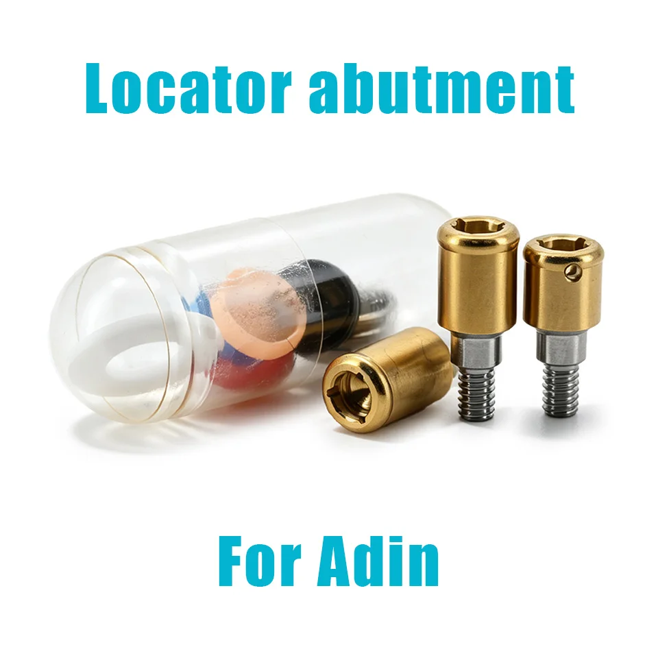 Dental Locator Abutment Overdenture Attachment Kit Compatible with Adin Implant System Platform Diameter  Precision Restoration