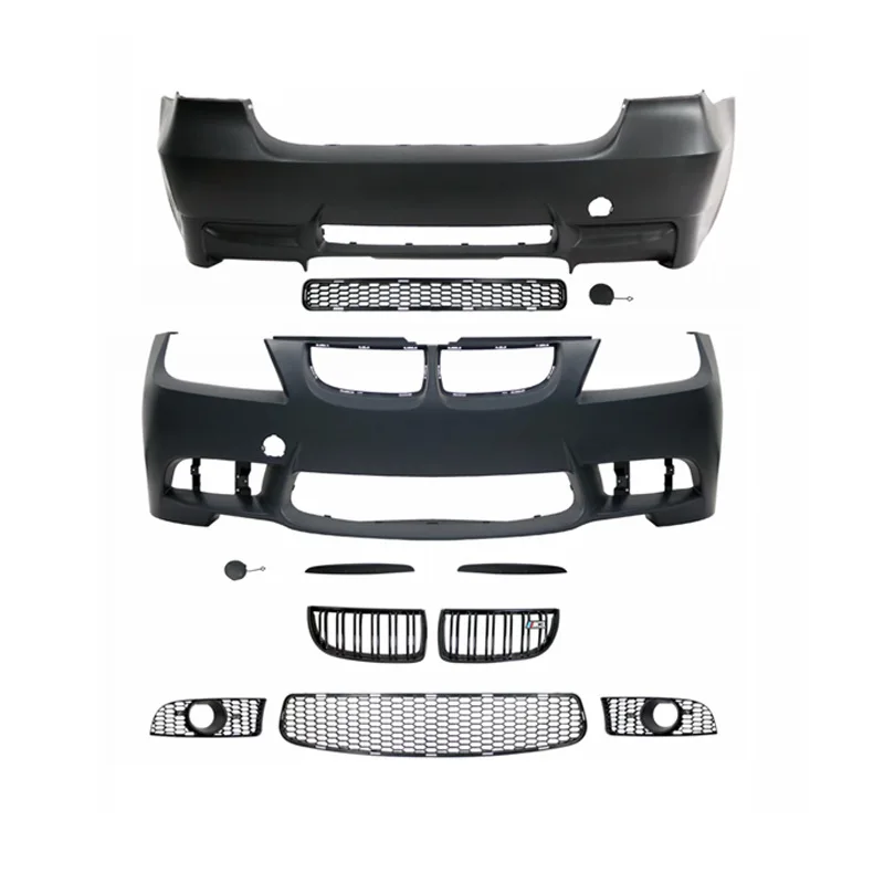 

For BMW 3 Series E90 Modified M3 Front Bumper with Grill for BMWs Body Kit Car Bumper 2005 2006 2007 2008