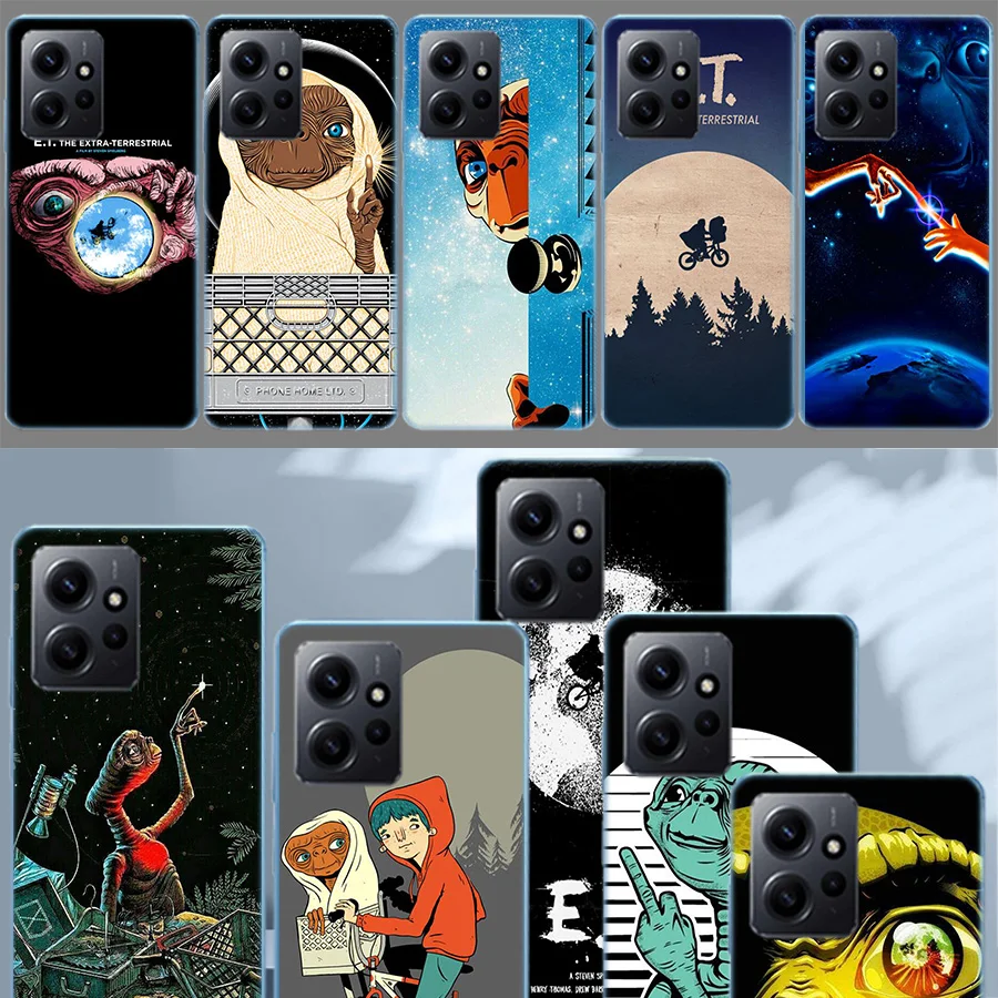 E.T. the Extra-Terrestrial Case For Xiaomi Redmi Note 12 11 Pro Plus 12S 11E 11T 11S 10 10S 9 9S 9T 8 8T Pro 7 6 5 Cover