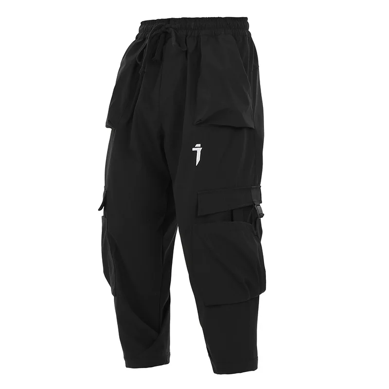 11 BYBB\'S DARK Hip Hop Tactical Cargo Pant Men Functional Ankle-Length Pant Joggers Trousers 2024 Elastic Waist Streetwear