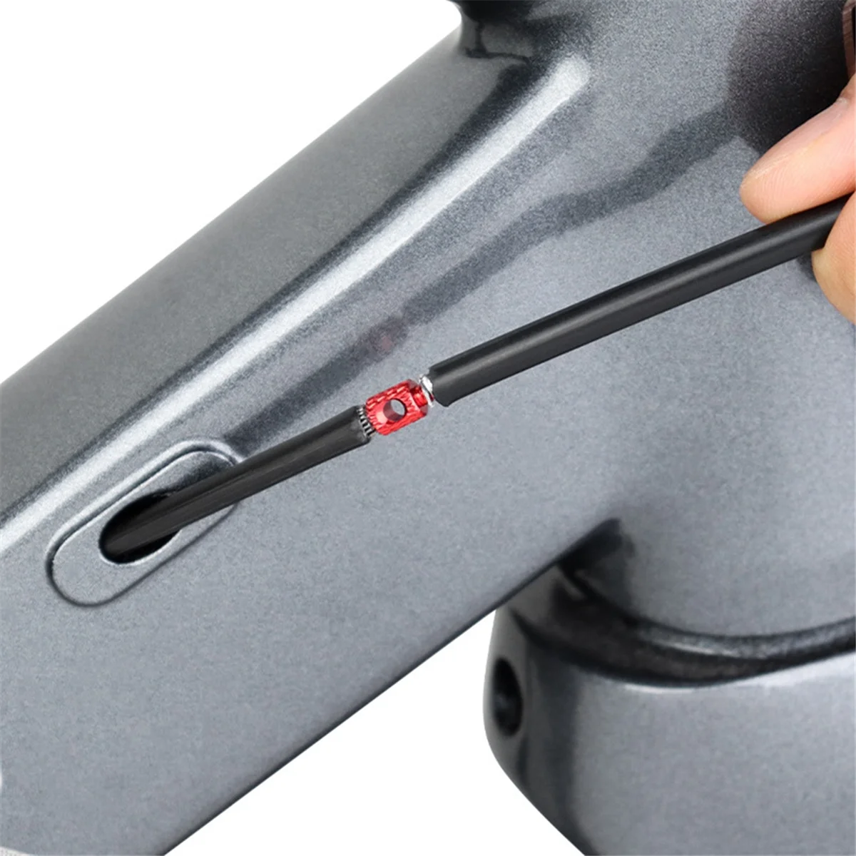 

Инструмент для внутренней прокладки кабеля Lo-ok, корпус велосипедного тормоза и троса переключения передач, адаптер для ремонта гидравлического шланга, красный