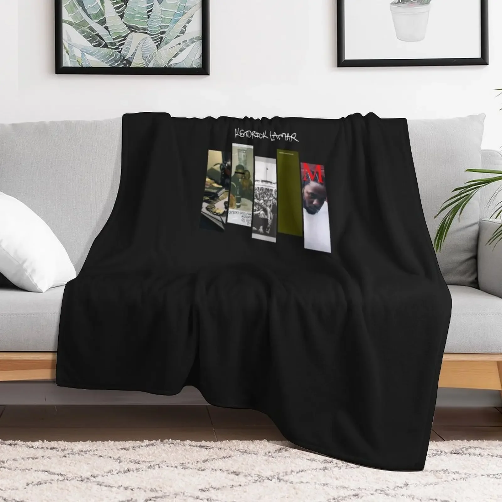 Kendrick Lamar Discography Classic T-Shirt Throw Blanket Machine Washable Soft Warm Blanket