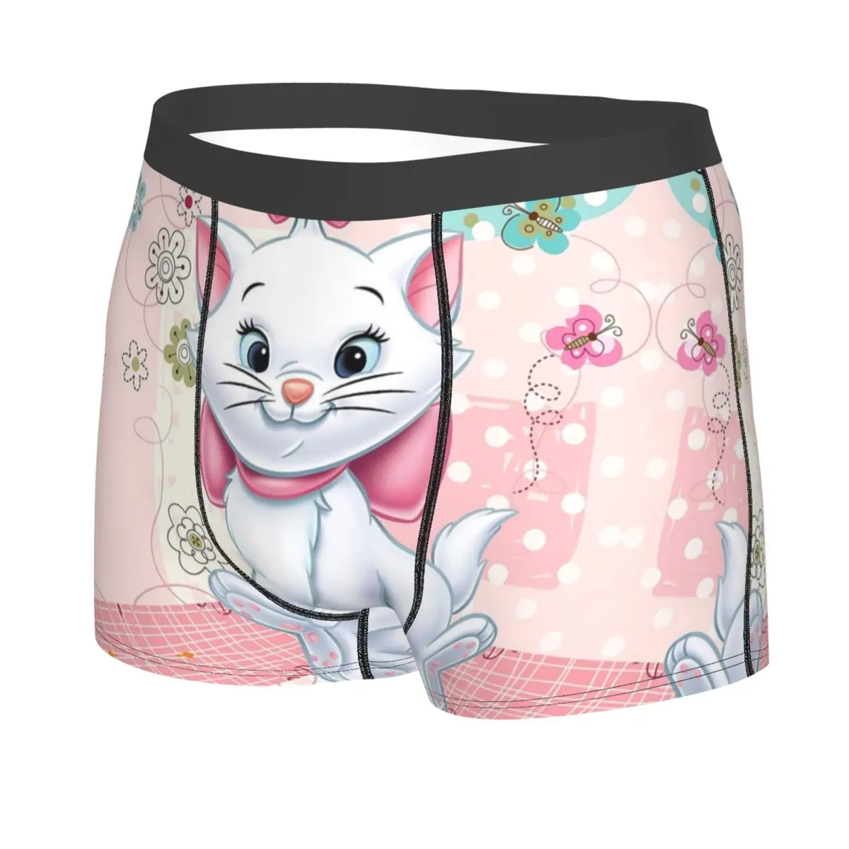 Custom Movie Marie Cat Boxer Shorts For Homme 3D Print Funny Kitten Film Underwear Panties Briefs Breathable Underpants